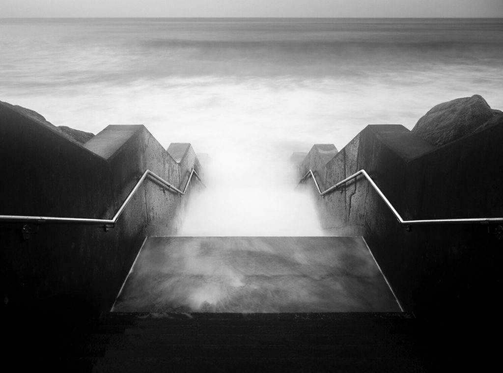 Scarborough high tide Long Exposure